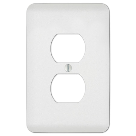 Amerelle Amerelle Capri Paintable Textured White 1 gang Stamped Steel Duplex Wall Plate 1 pk 635DW